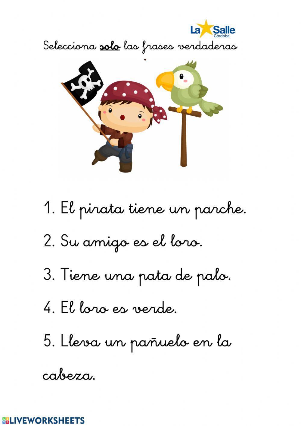 Lectura comprensiva de frases 4 Lectura comprensiva de frases 4