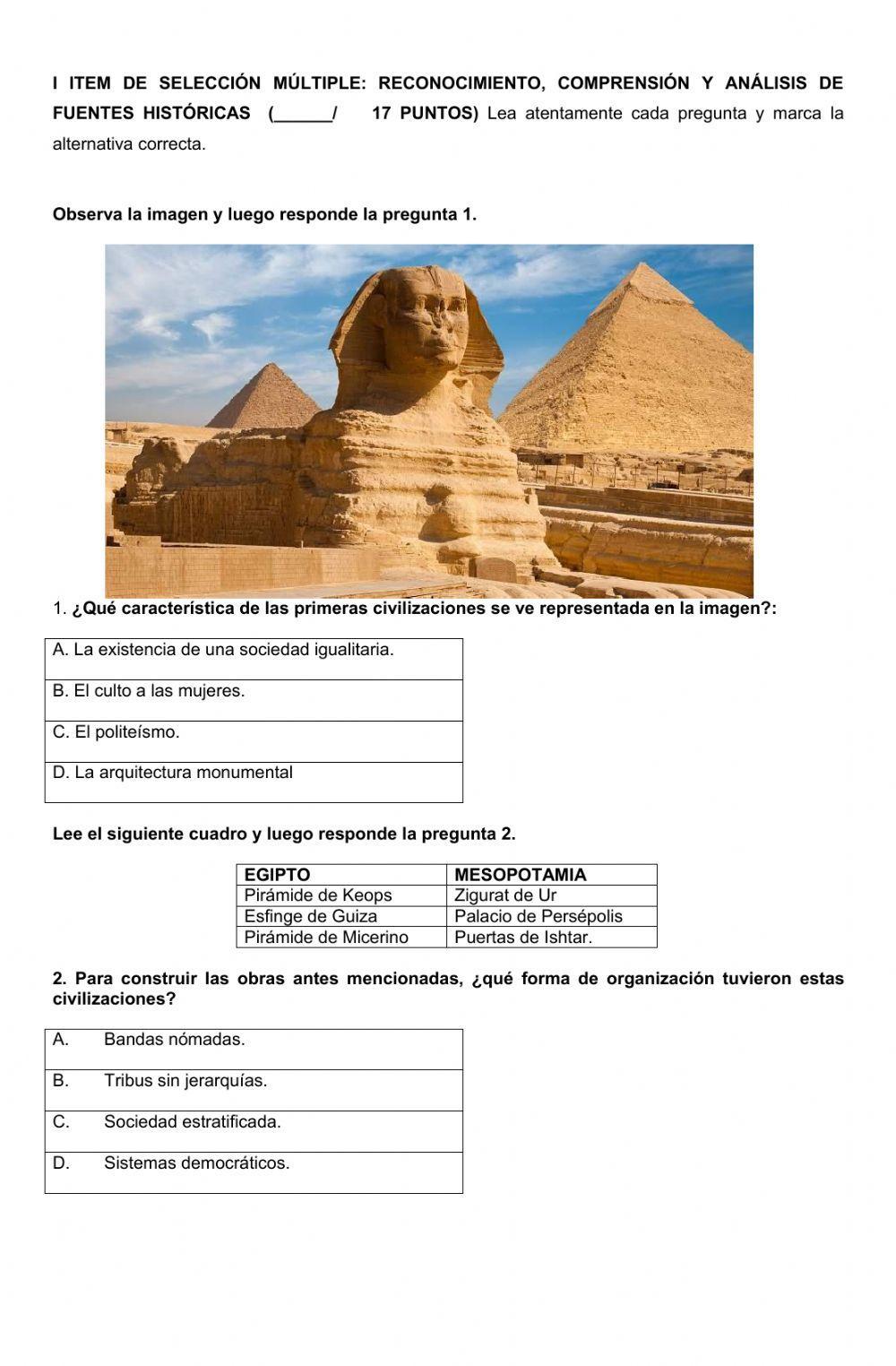 PRUEBA 7 MESOPOTAMIA Y EGIPTO