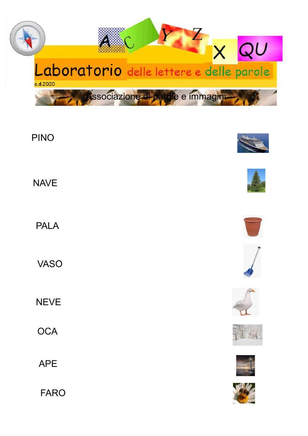 Associazione parole e immagini n.4