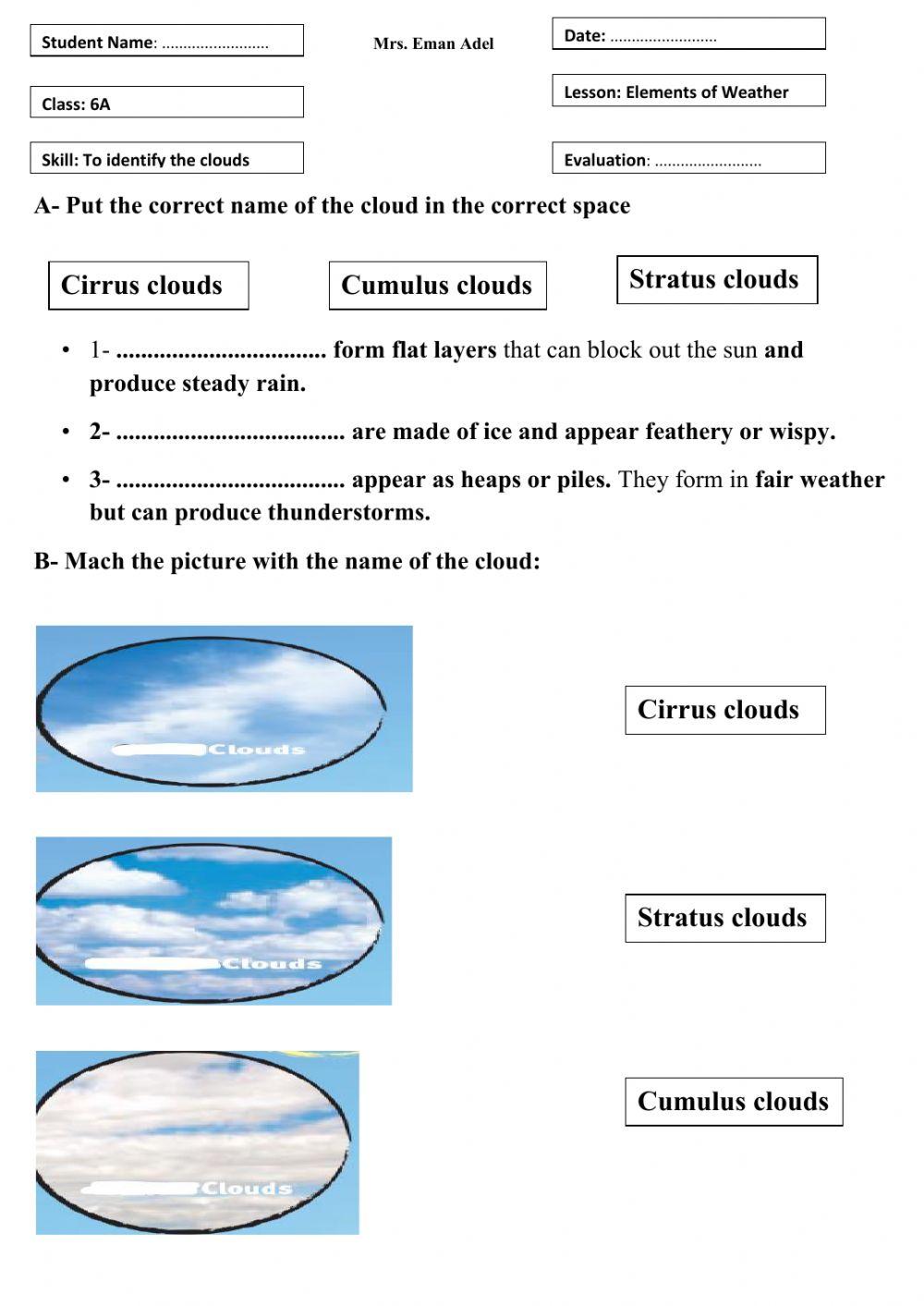 Clouds types