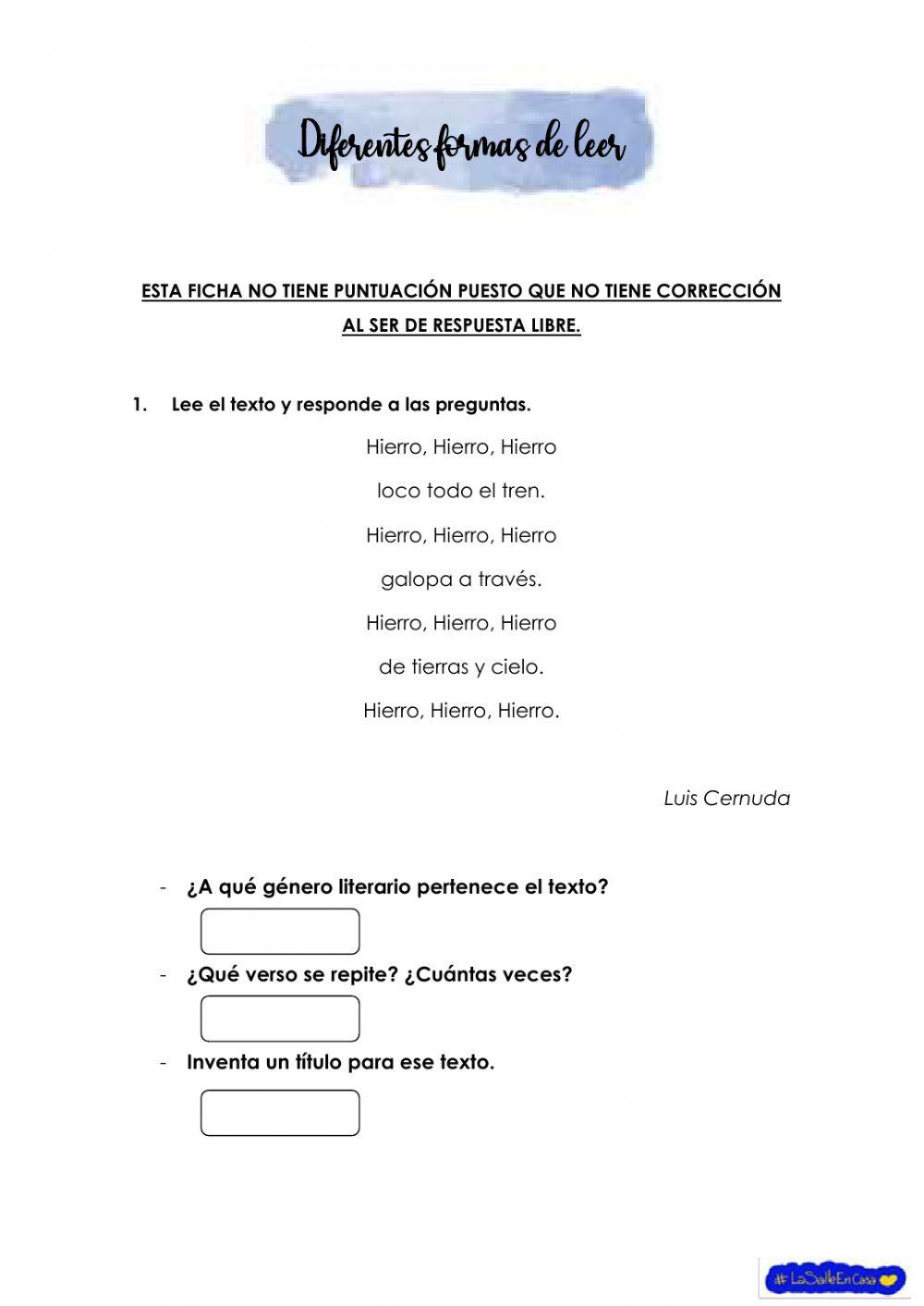 Diferentes formas de leer