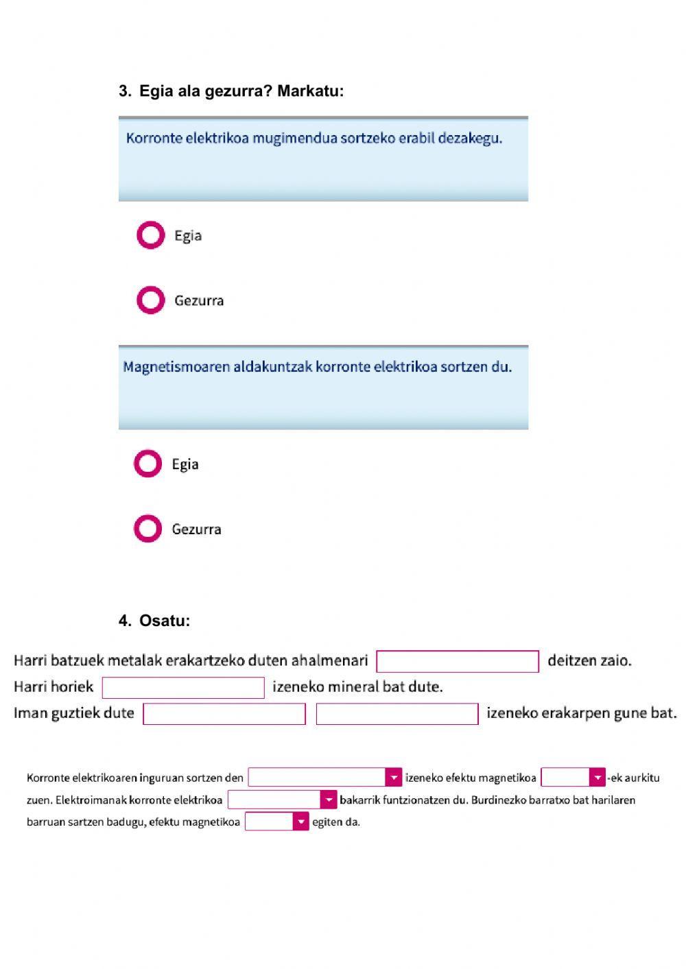 Elektrizitatea eta magnetismoa (LH6)