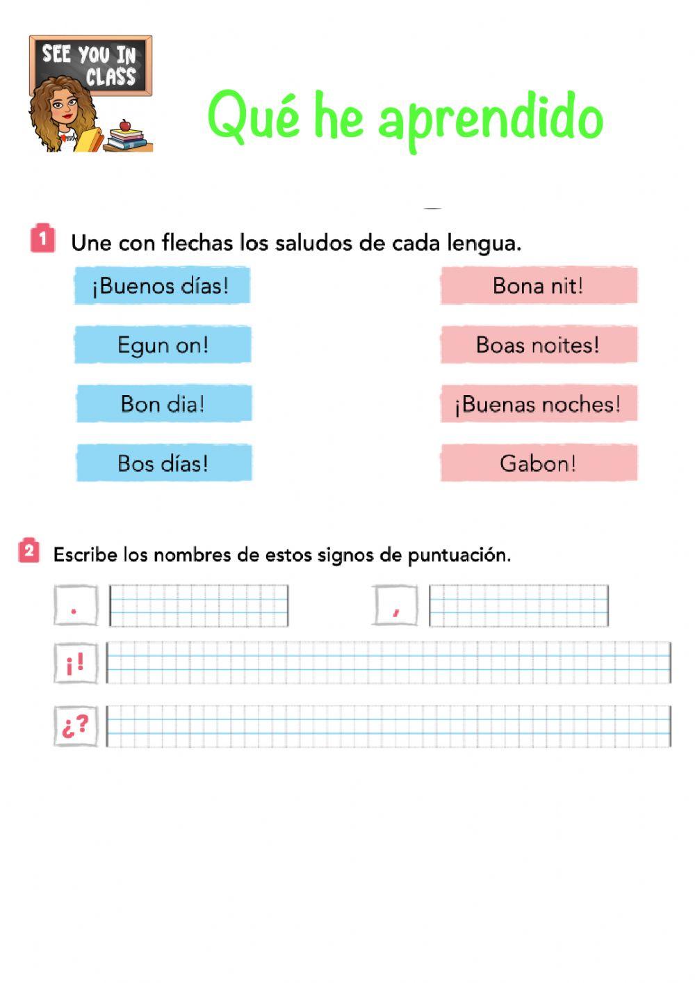 Evaluación unidad 12 Lengua 1º