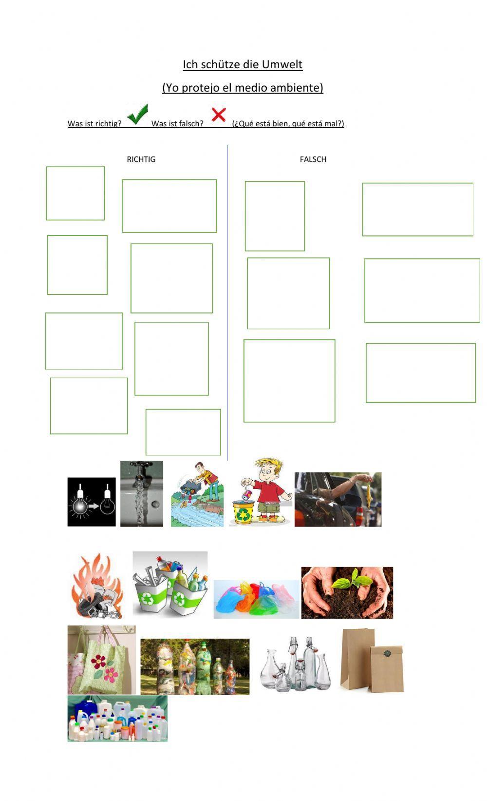 Ich schütze die Umwelt