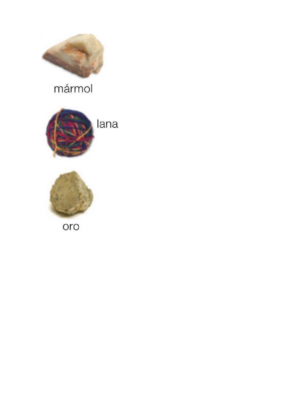 Materiales naturales y artificiales