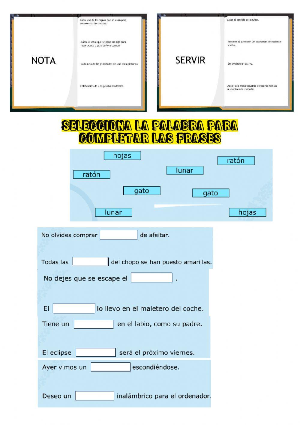 Palabras polisémicas 2