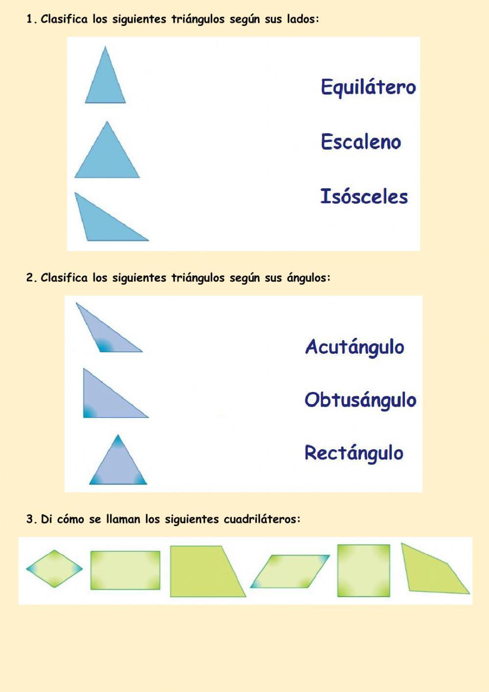 Triángulos y cuadriláteros