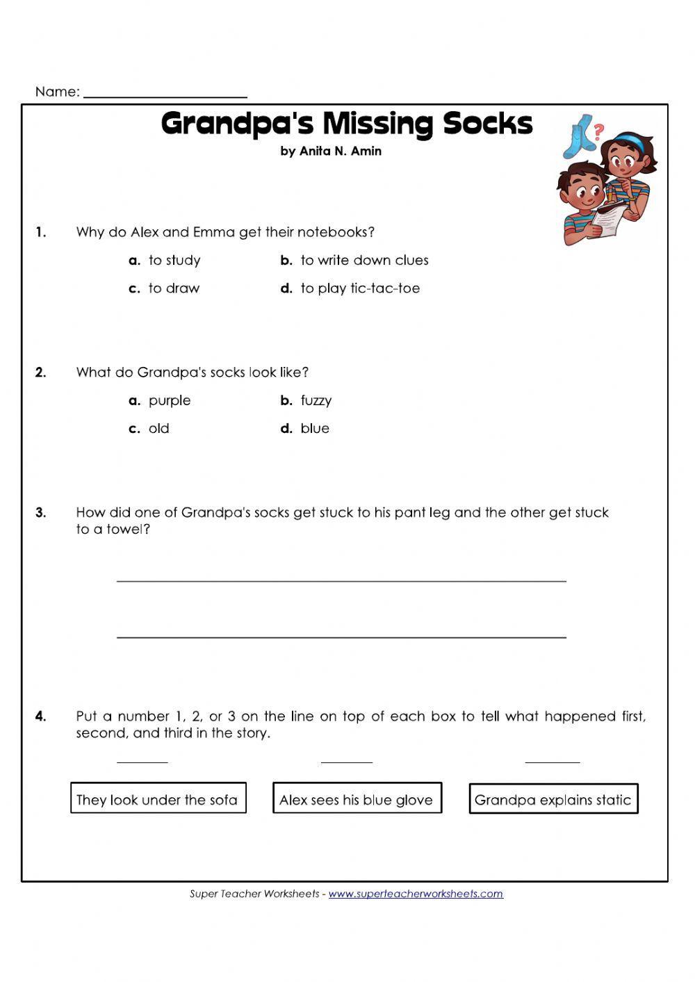 Grandpa's missing socks