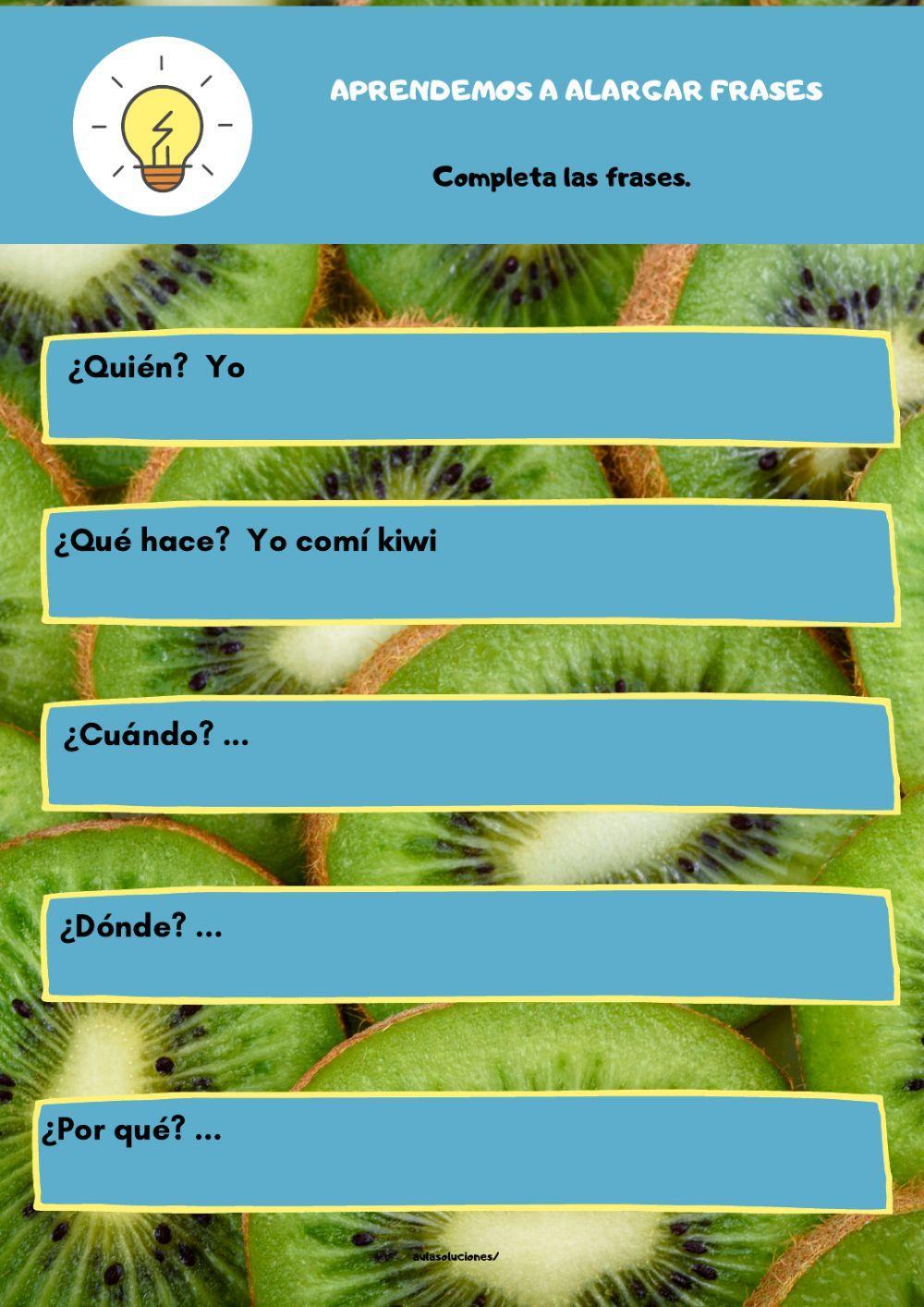 Aprendemos a alargar frases 4