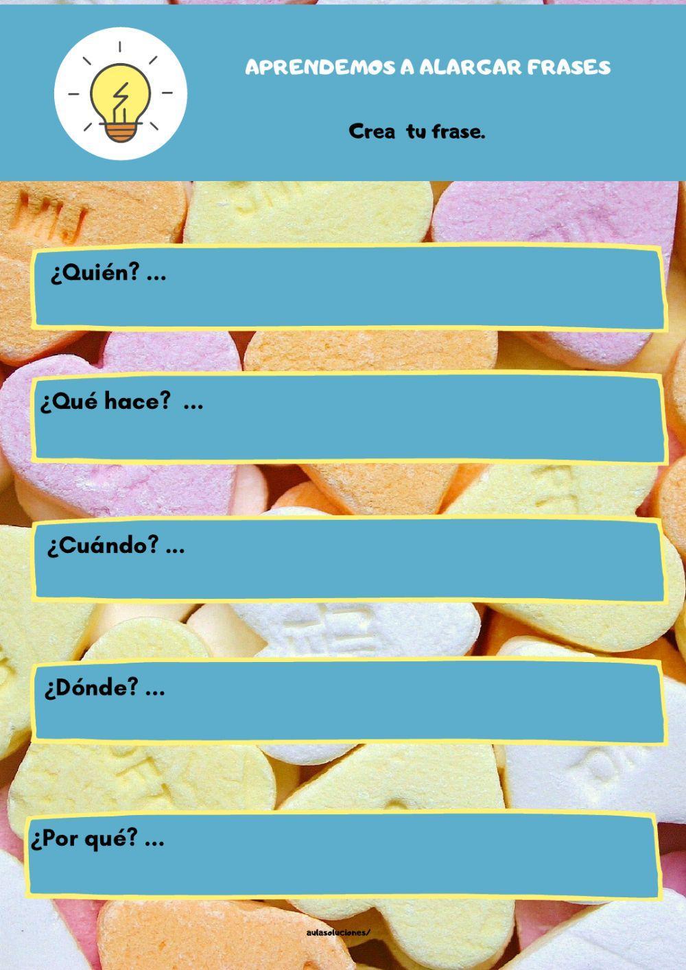 Aprendemos a alargar frases 6