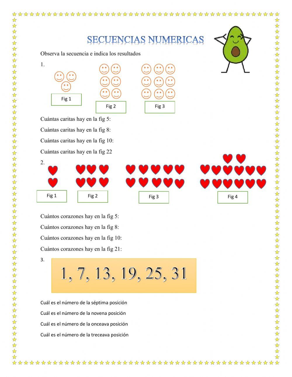 Secuencias Numéricas