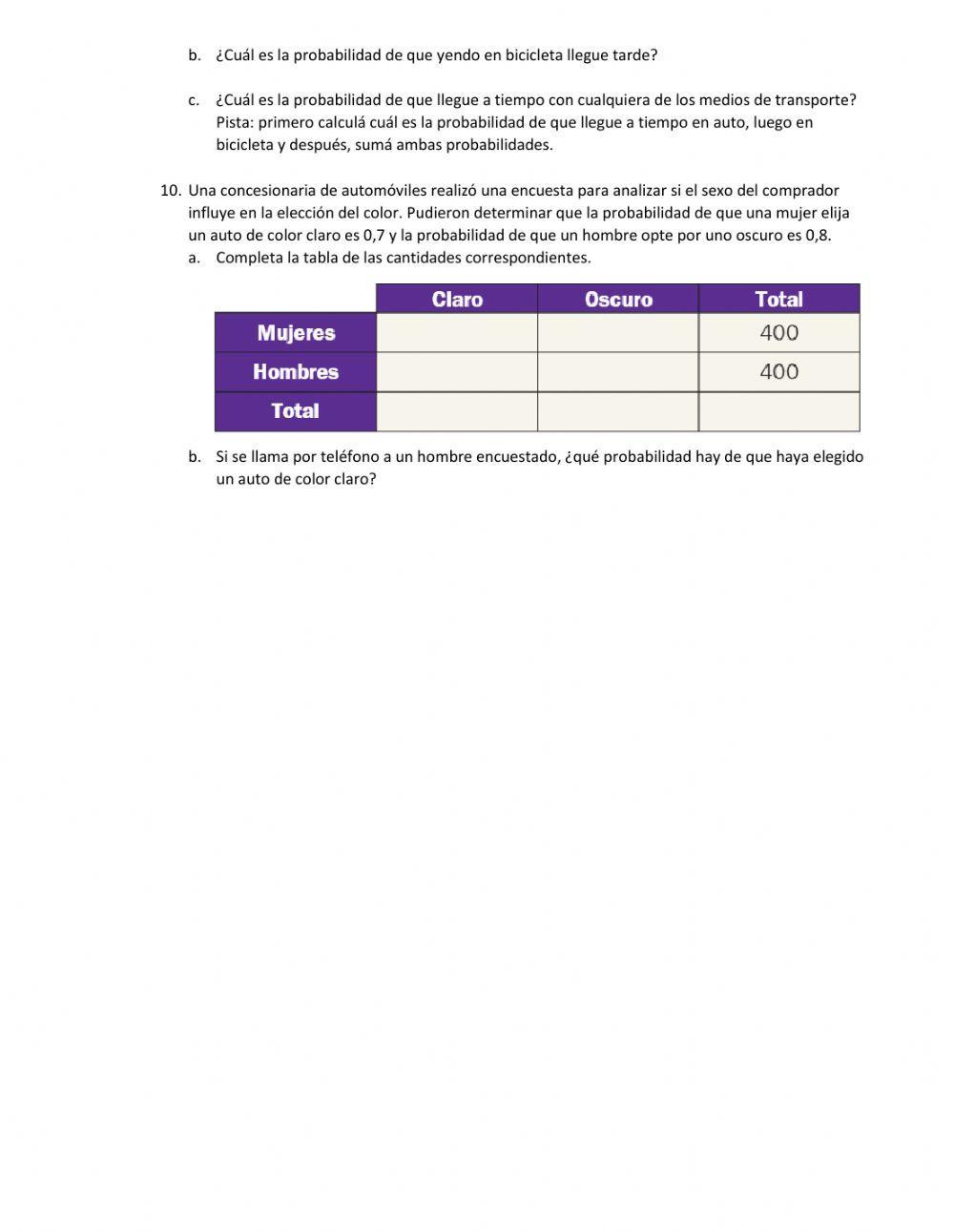 Sucesos independientes y dependientes