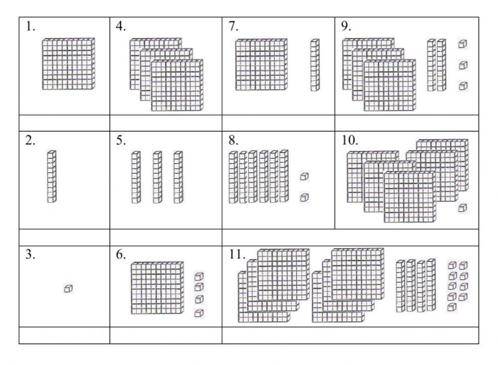 数算1000以内数字