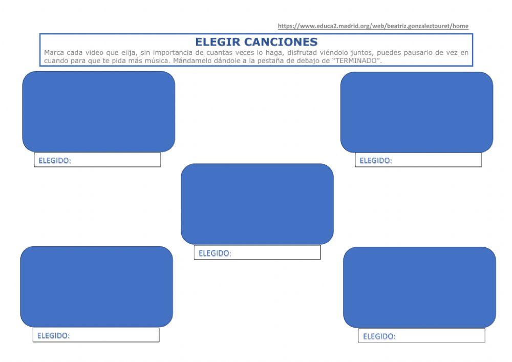 Elección de Canciones
