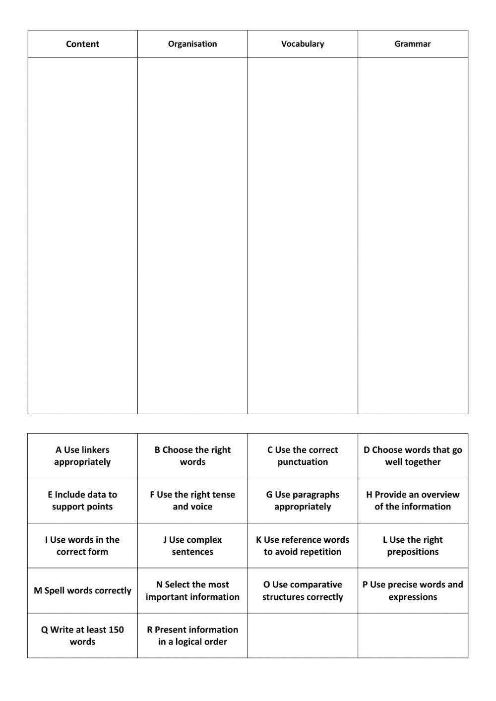IELTS Writing Task 1 Assessment Criteria