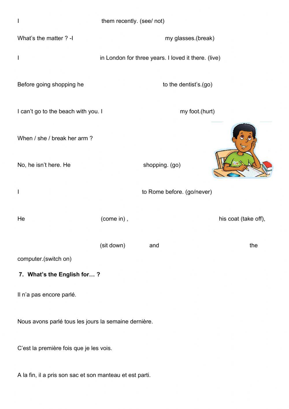 Present perfect or past simple