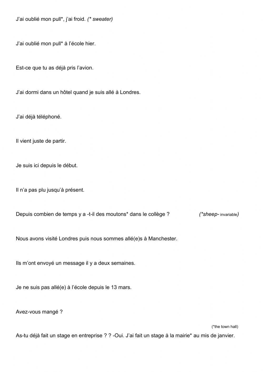 Present perfect or past simple