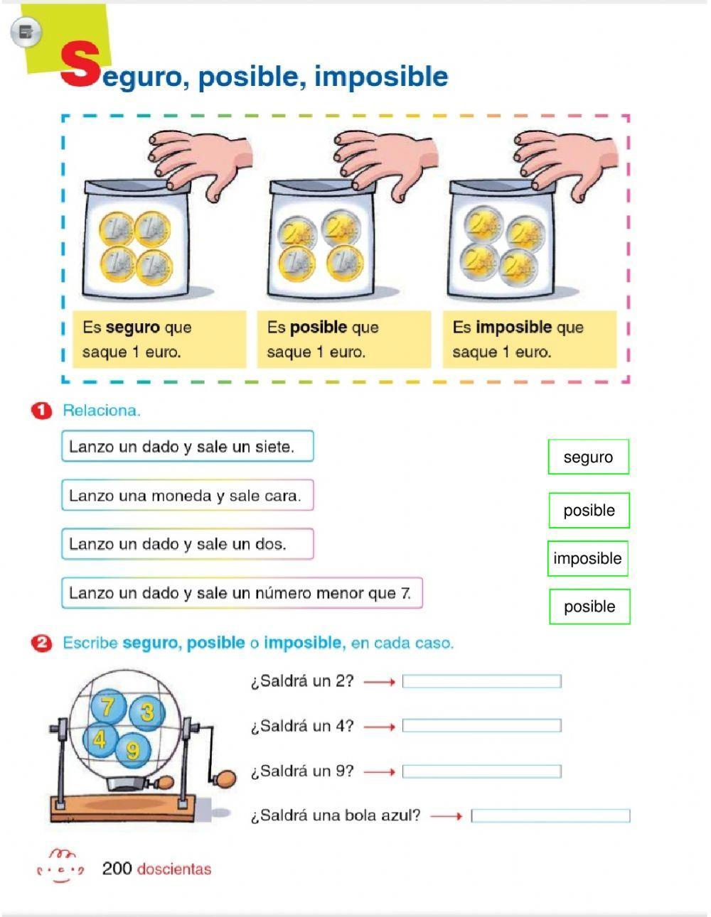 Mates 1-12 junio p7-8 Seguro posible imposible Mates 1-12 junio p7-8 Seguro posible imposible