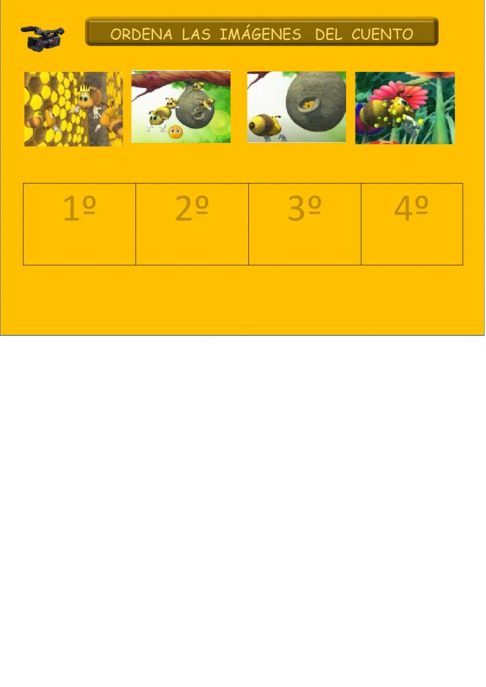 Ordena las imágenes del cuento
