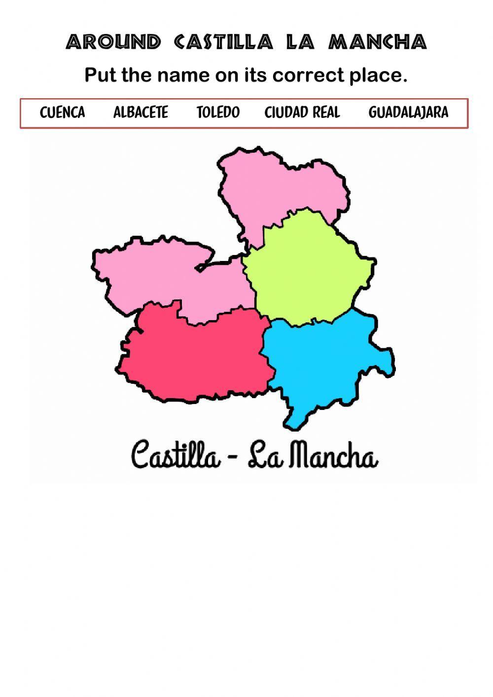 Castilla La Mancha Provinces