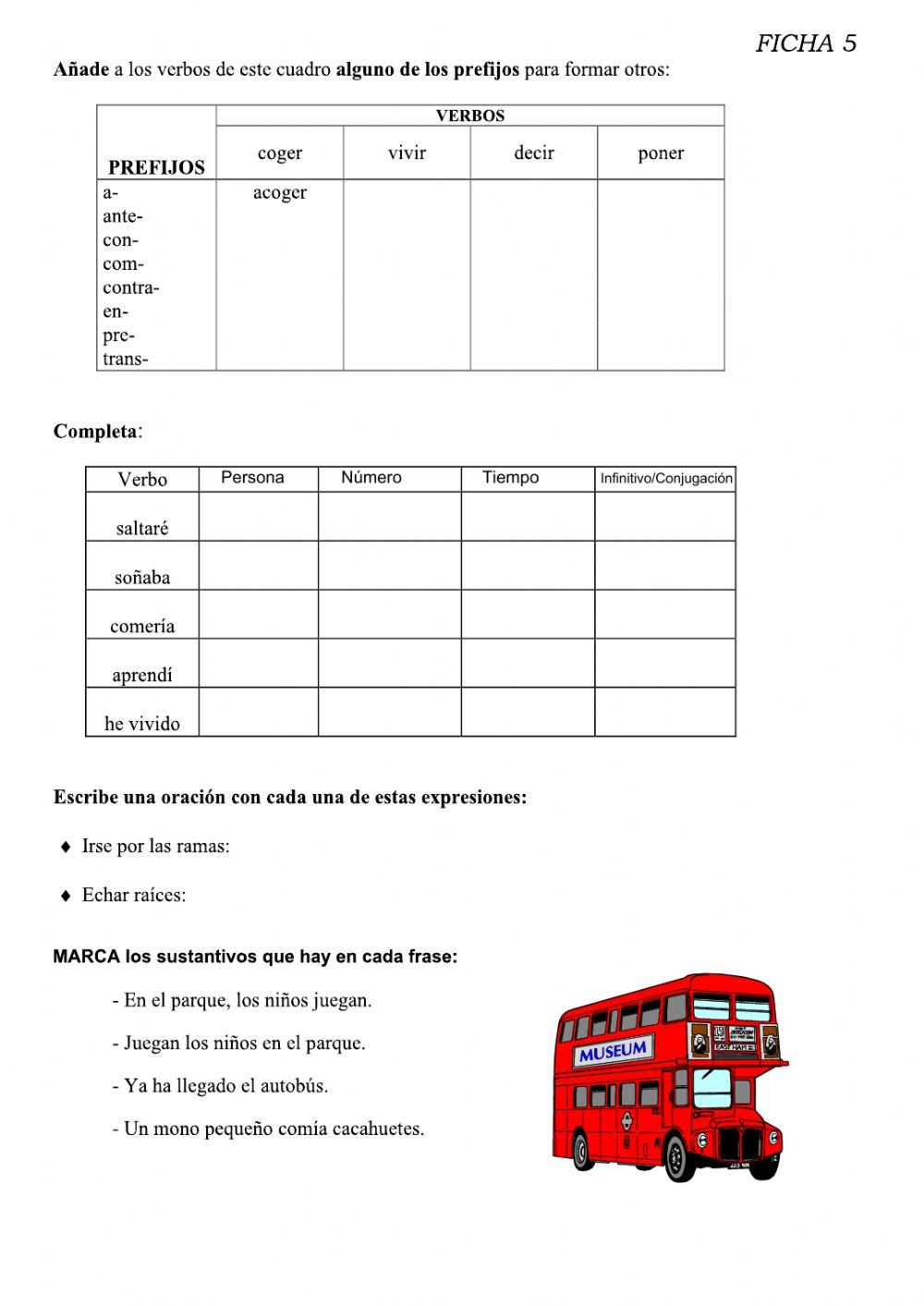 VERANO LENGUAJE FICHA 5