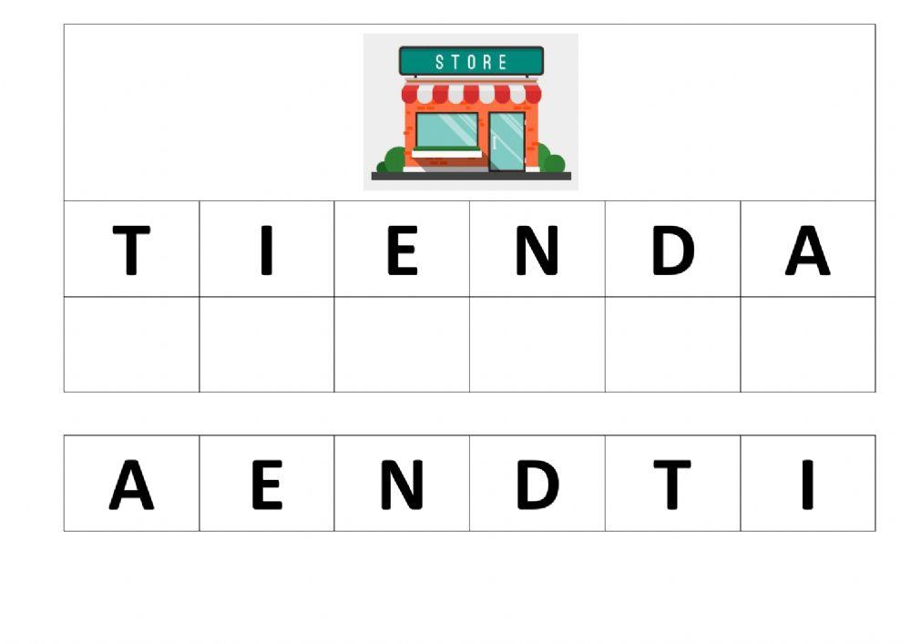 Letra a letra vocabulario t