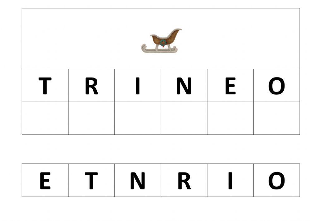 Letra a letra vocabulario t