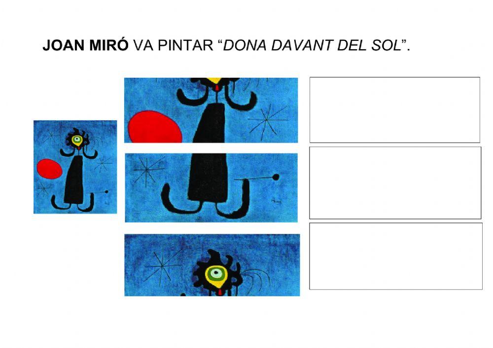 Joan Miró: Dona davant del sol Joan Miró: Dona davant del sol