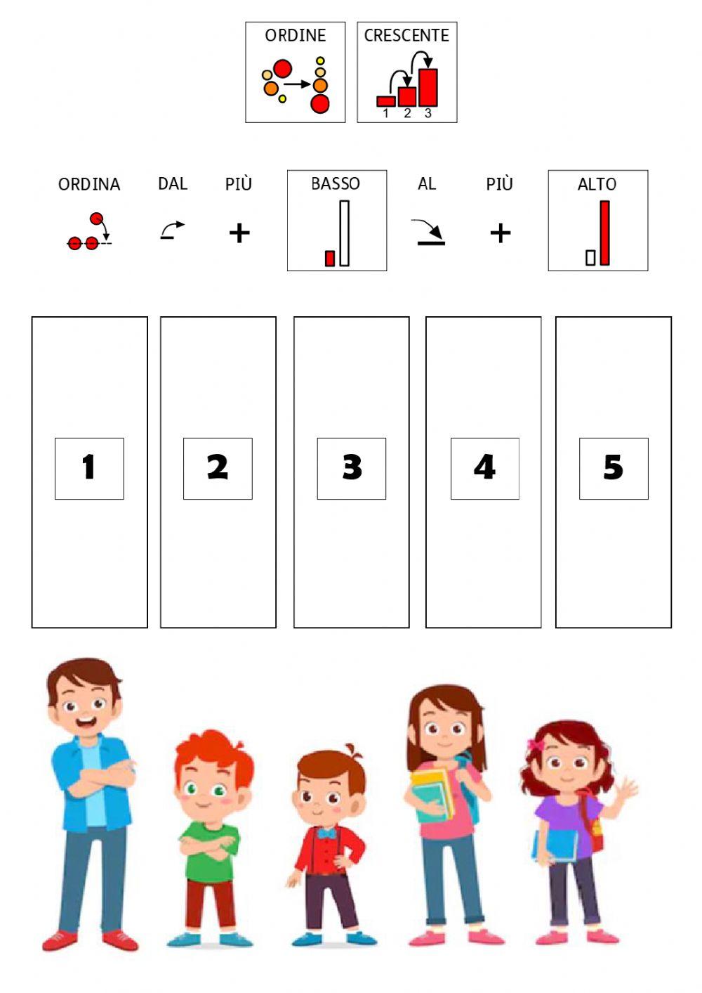 ALTO - BASSO in CAA (ordine crescente)