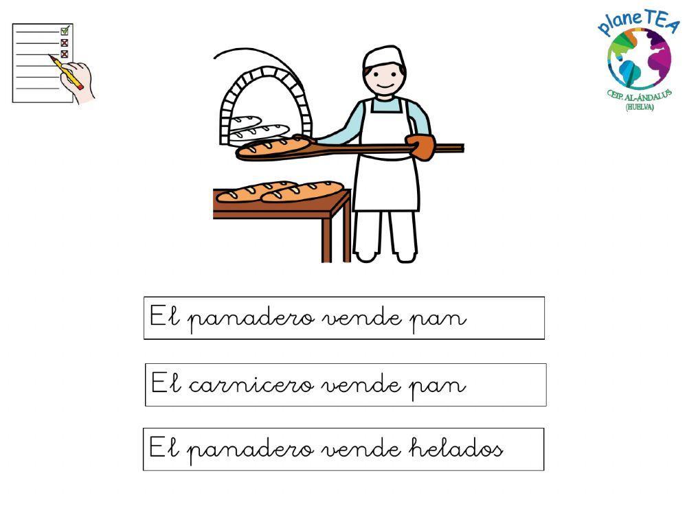 Lectura comprensiva profesiones