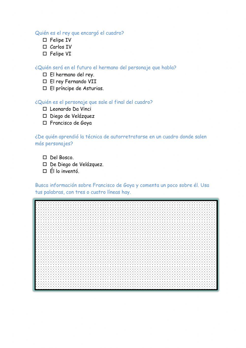 Comprensión oral de una obra de arte