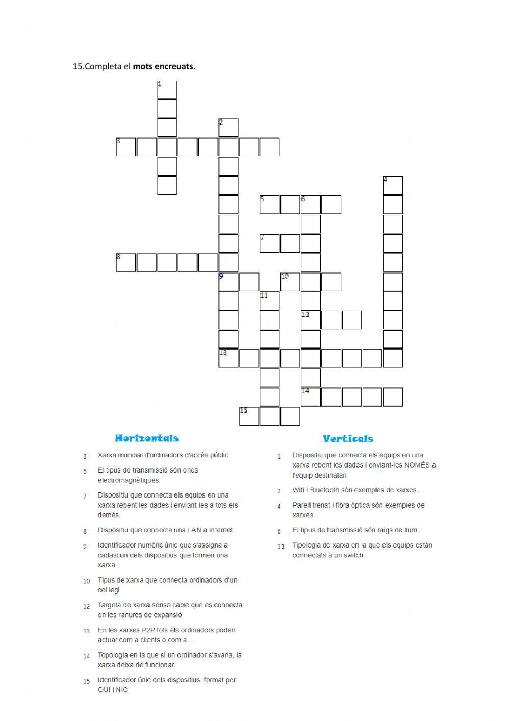 4rt ESO Activitats(2)- Components Xarxa