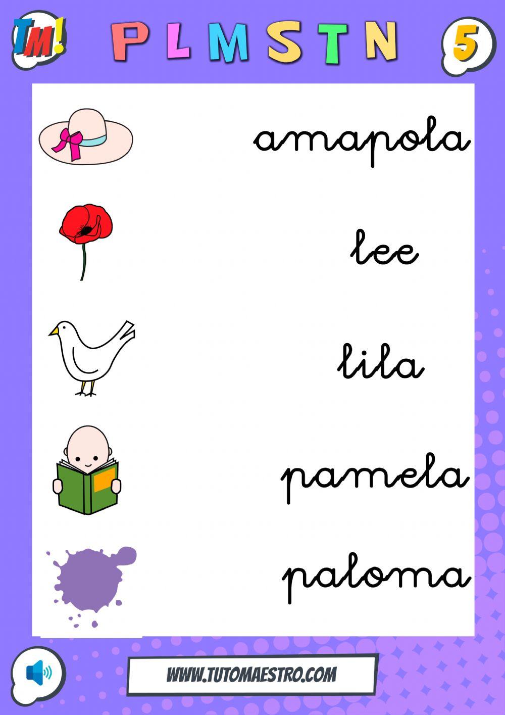 Lectoescritura PLMTSN 5 Flechas Lectoescritura PLMTSN 5 Flechas
