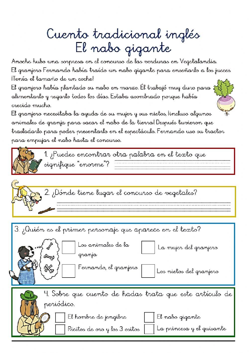 Comprensión de lectura