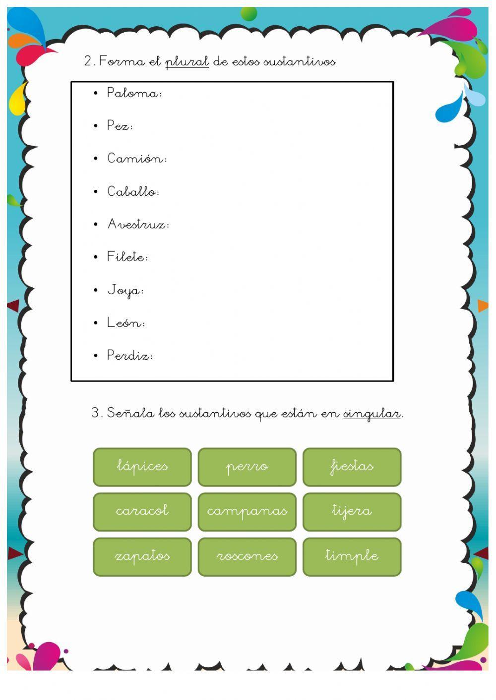 Sustantivos: el número