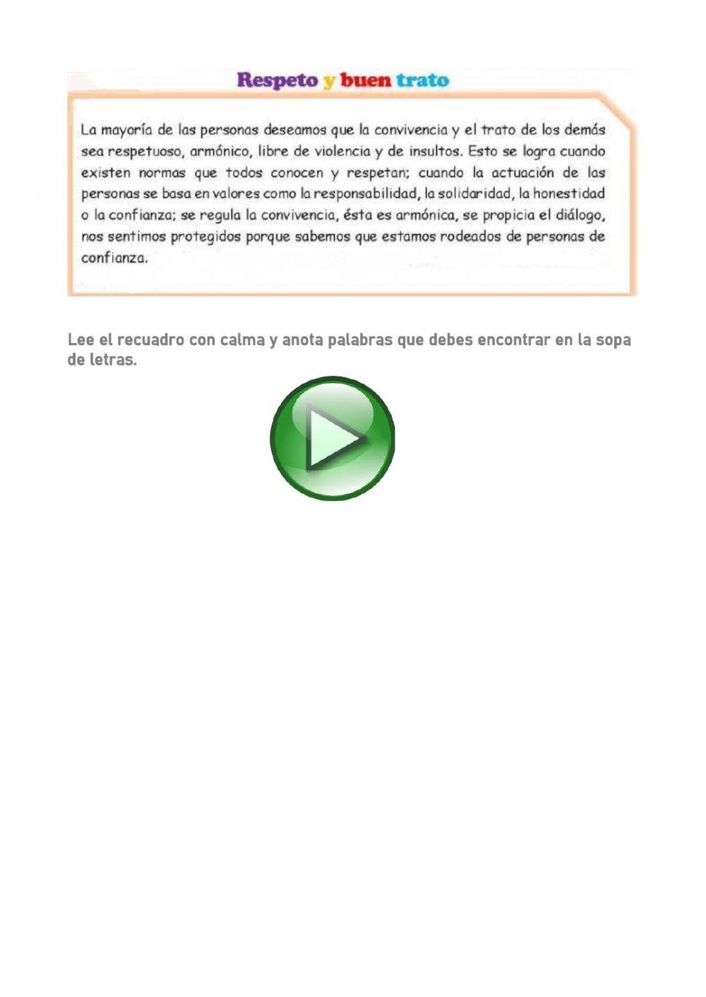 Respeto y buen trato Respeto y buen trato