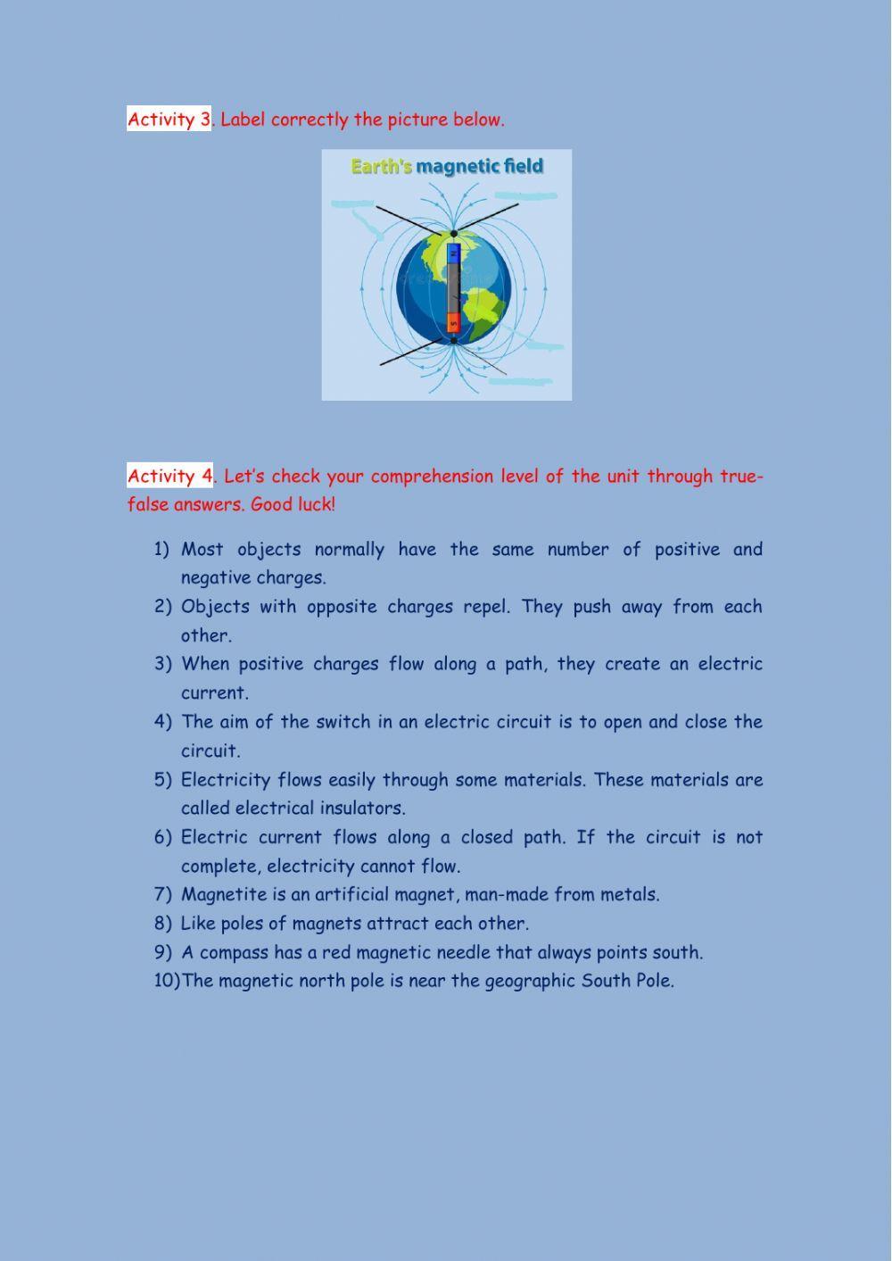 ELECTRICITY AND MAGNETISM