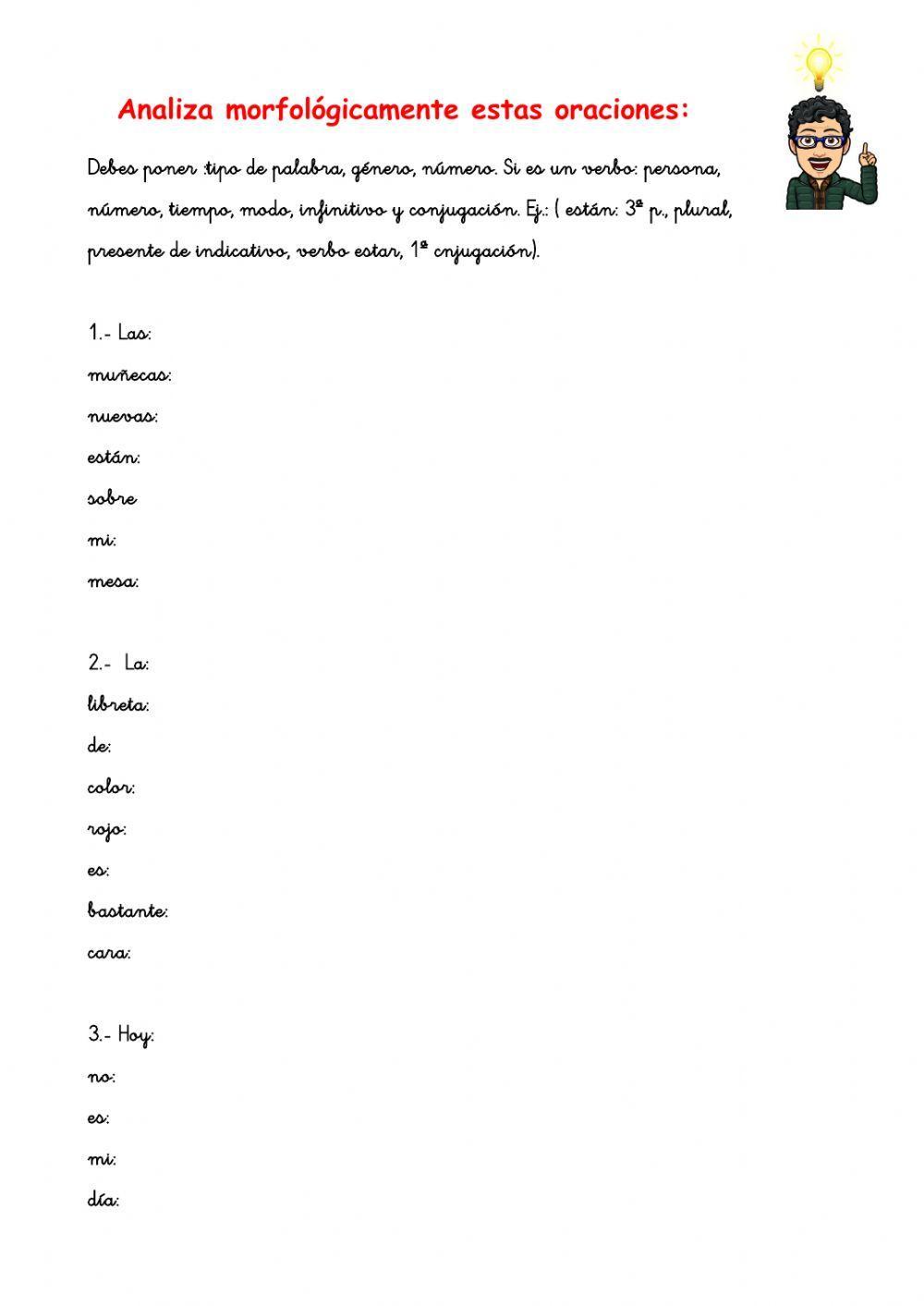 Análisis Morfológico