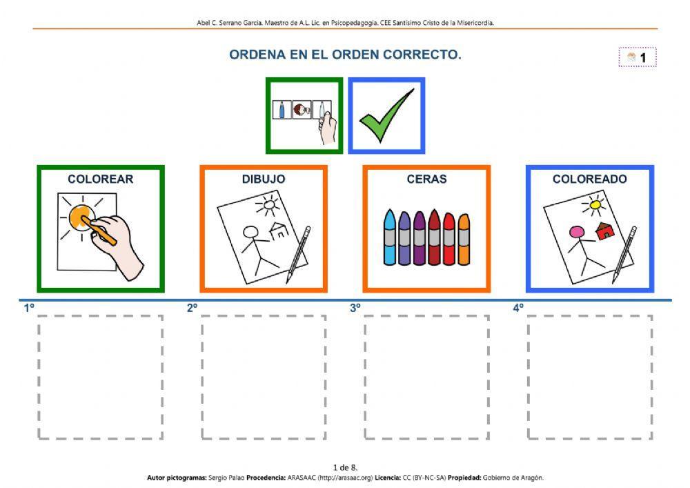 Secuencias temporales - 4 viñetas - COLEGIO 1