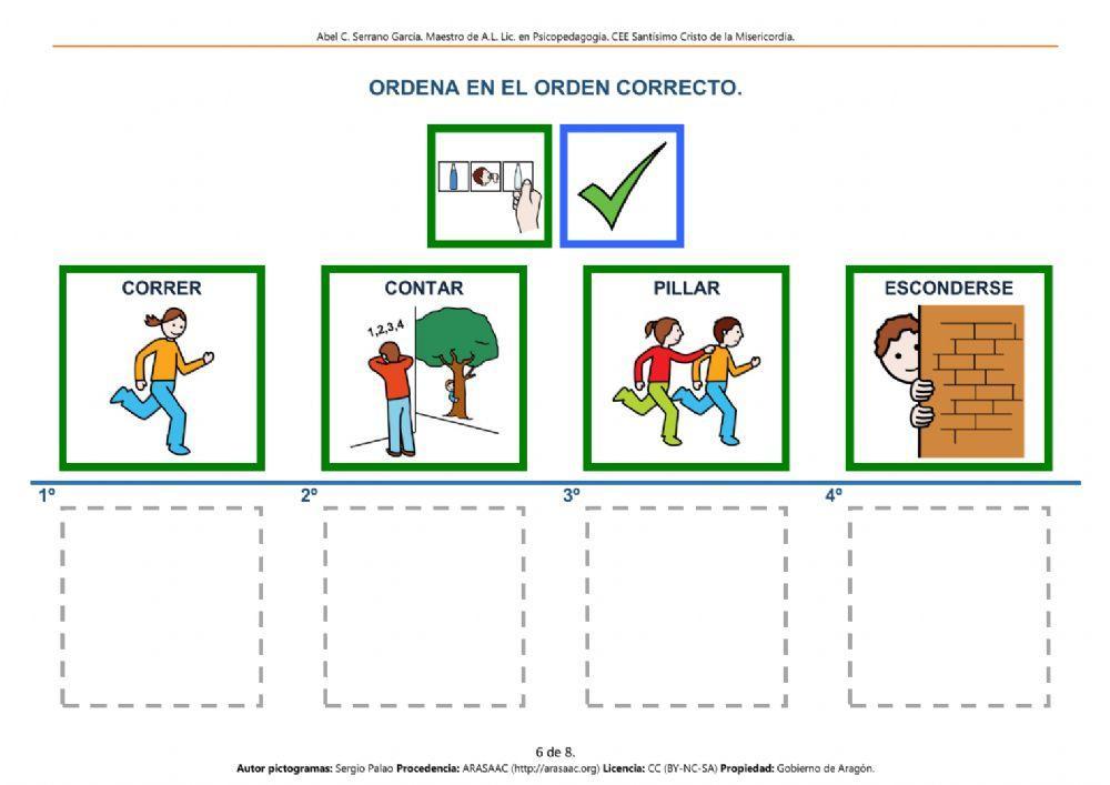 Secuencias temporales - 4 viñetas - COLEGIO 1