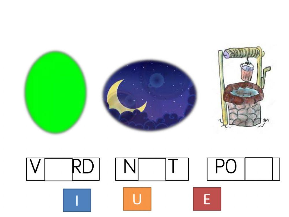 Vocals iue majuscules