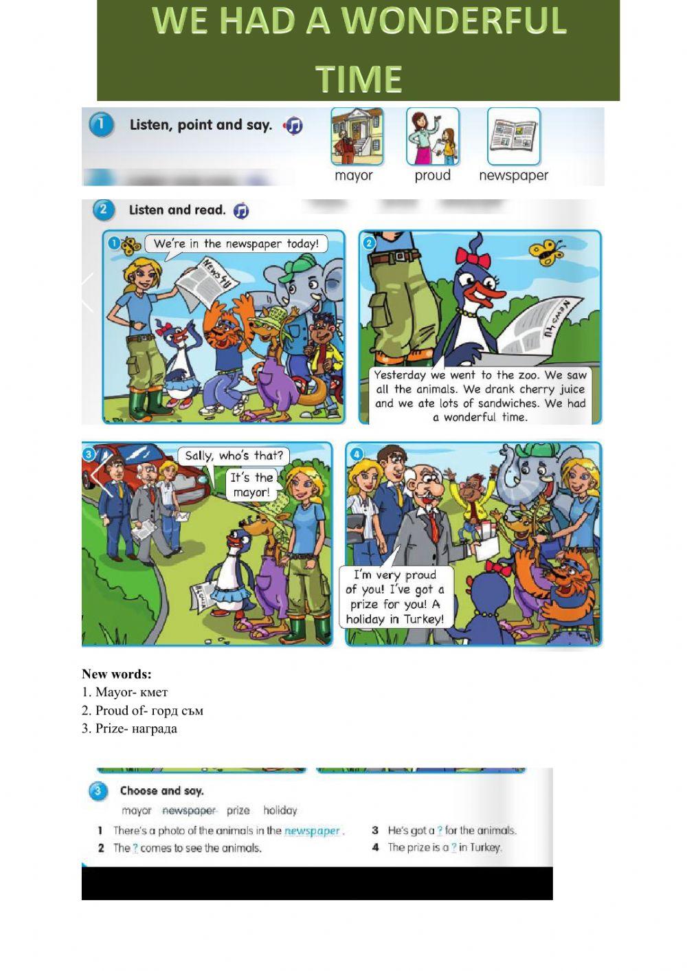 We had a wonderful time