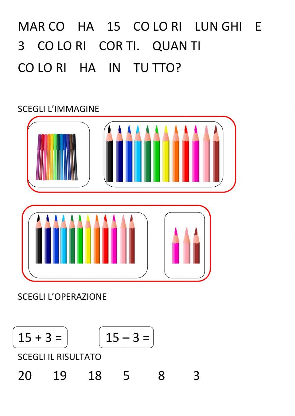 Prolbemi addizione e sottrazione