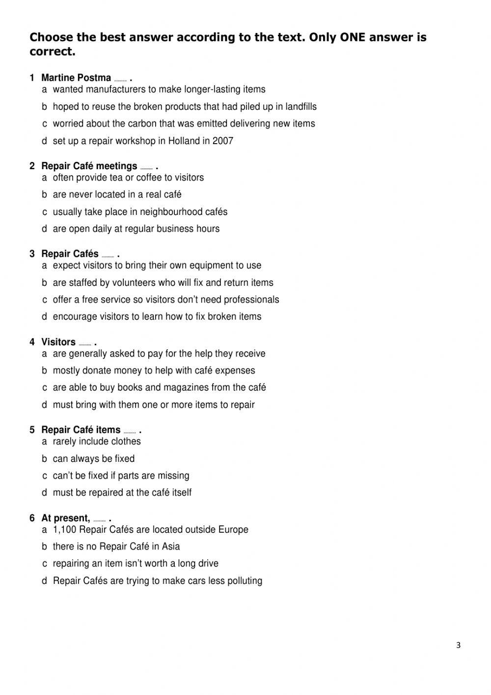 Listening and Reading