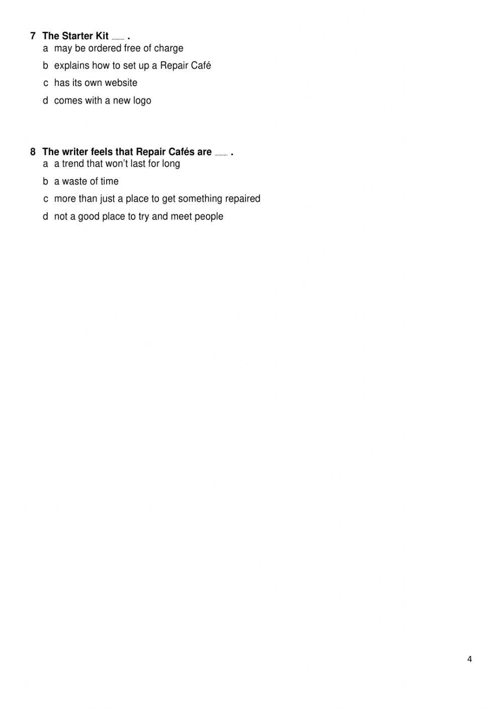 Listening and Reading