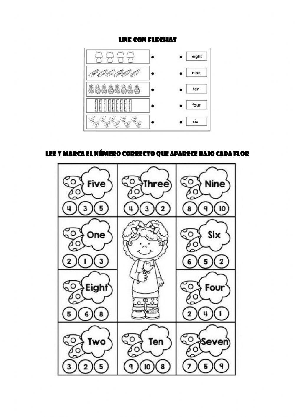 Numbers from 1 to 10