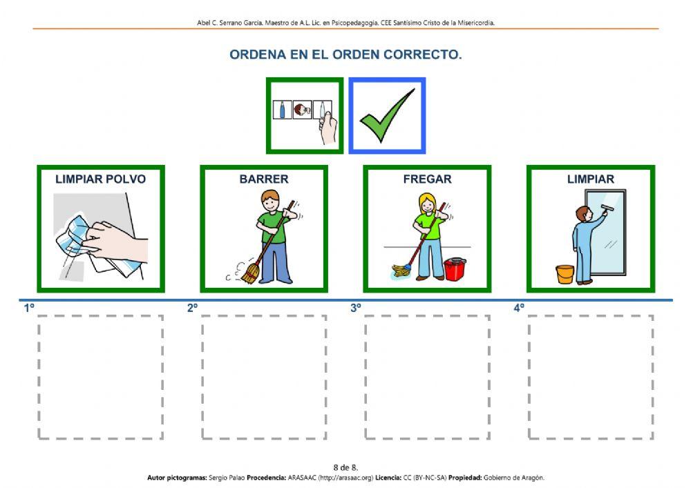 Secuencias temporales - 4 viñetas - HIGIENE