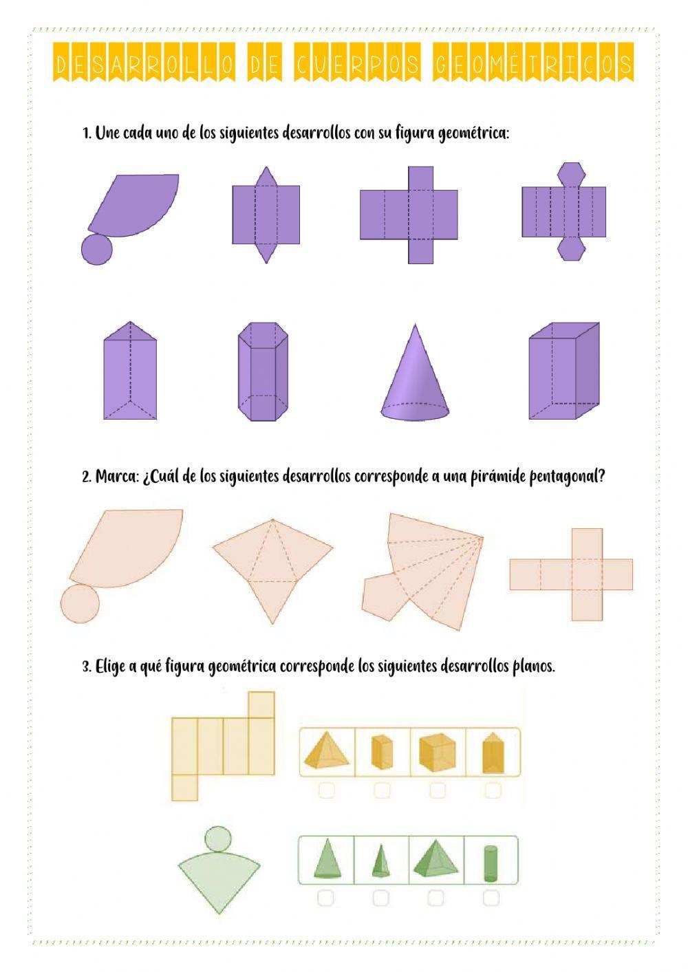 Desarrollo de figuras geométricas