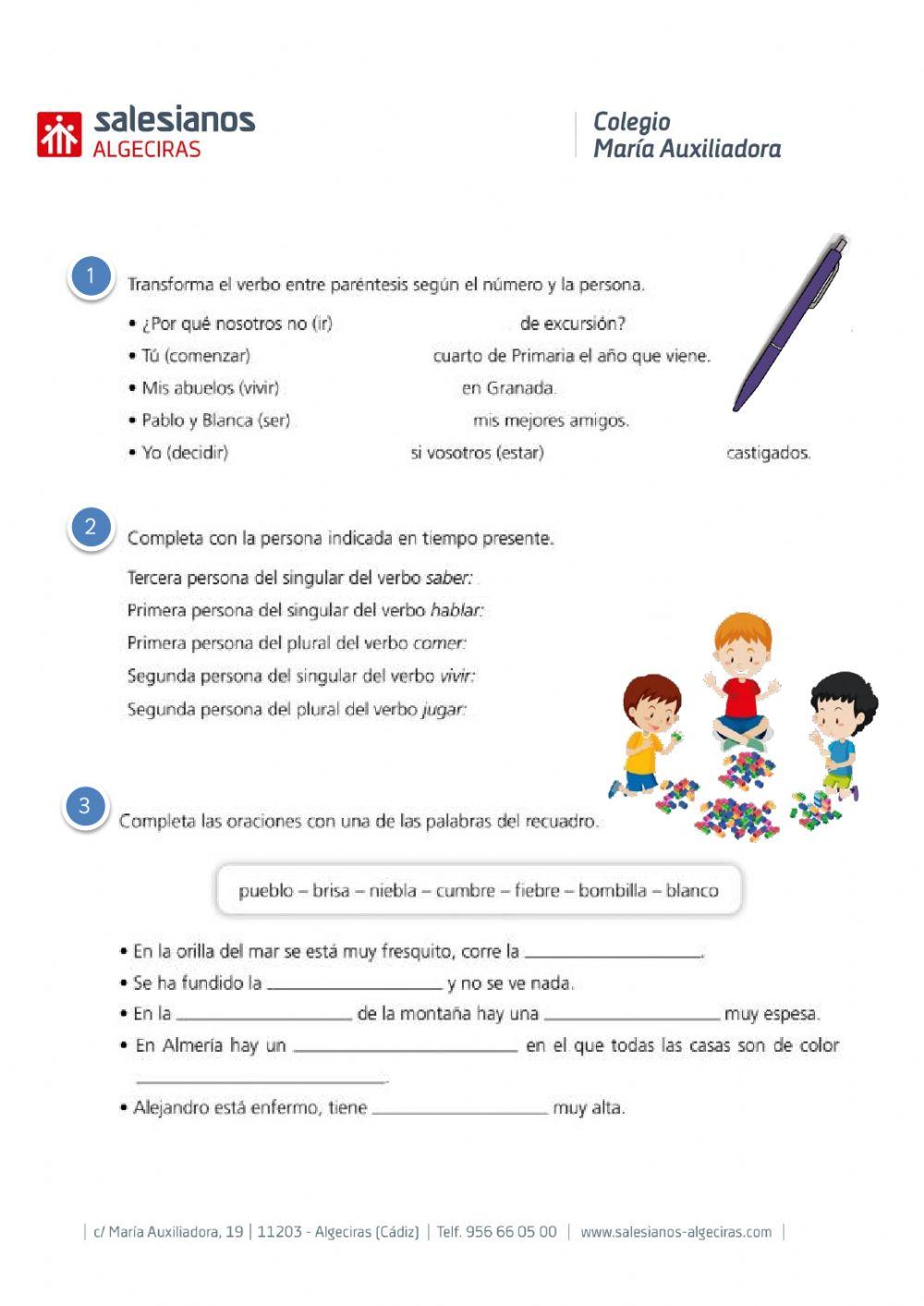 Los accidentes del Verbo. 