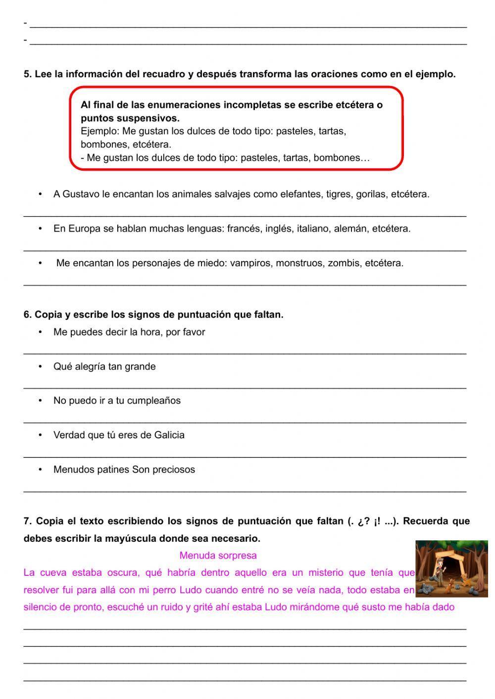 Signos que cierran enunciados